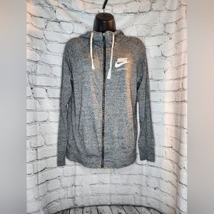 Nike Gray Zip-Up Hoodie Jacket
